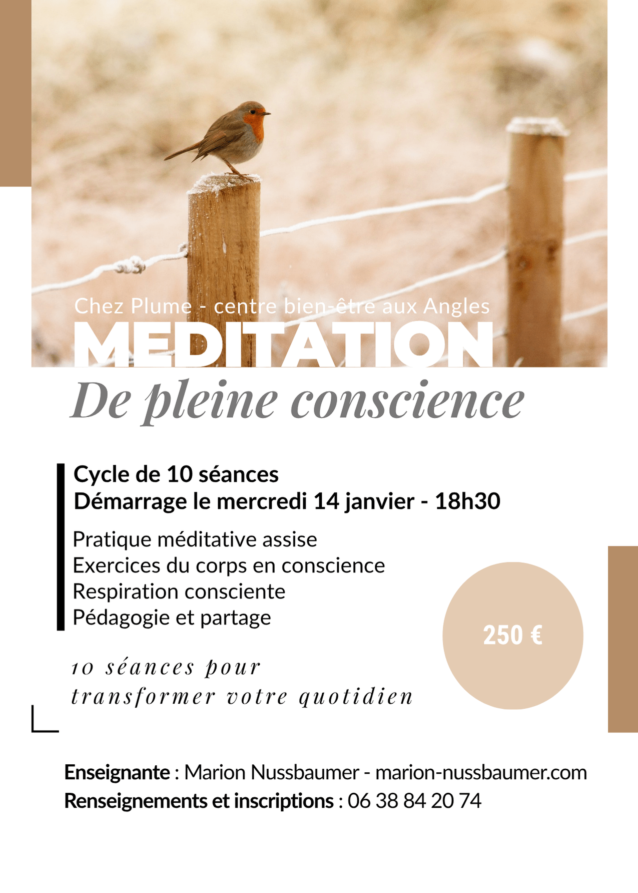 Cycle de méditation à Avignon janvier 26