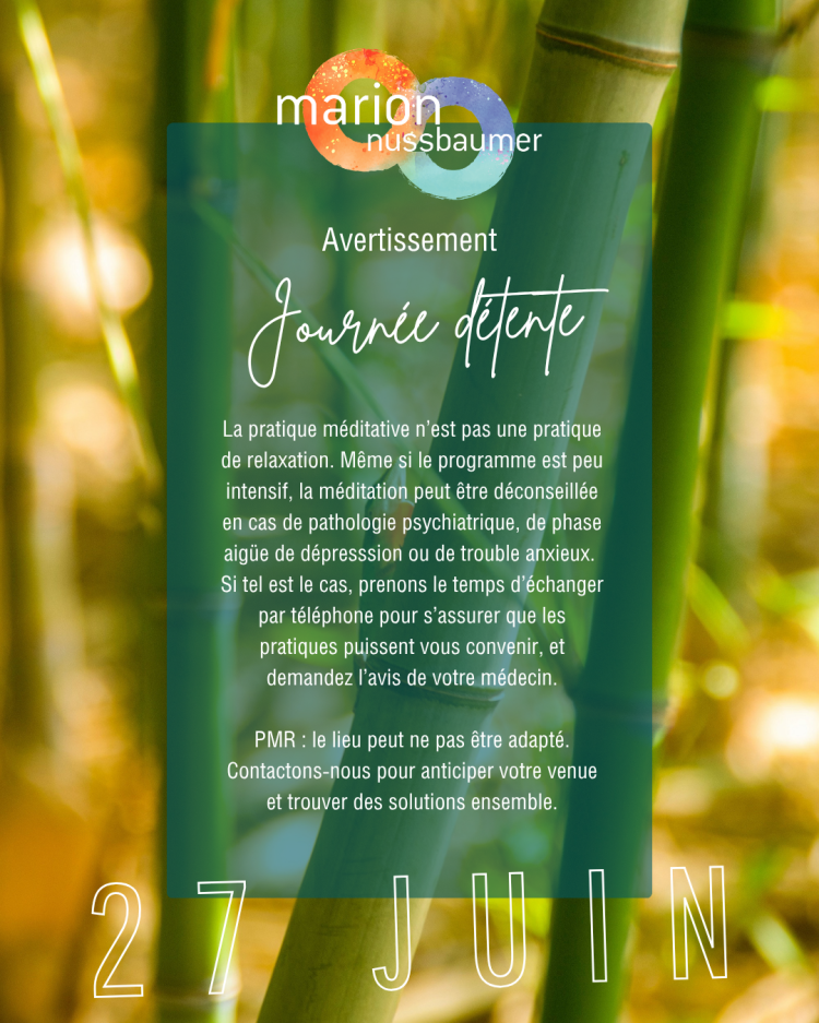 Journée détente 27 juin